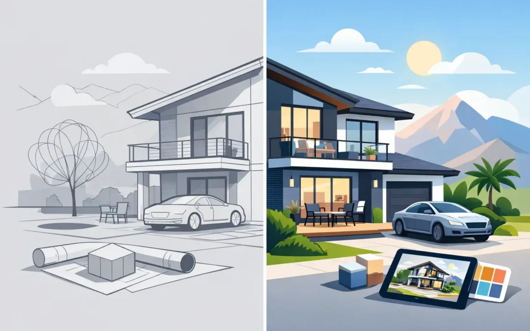 Before and After Rendering Examples That Matter